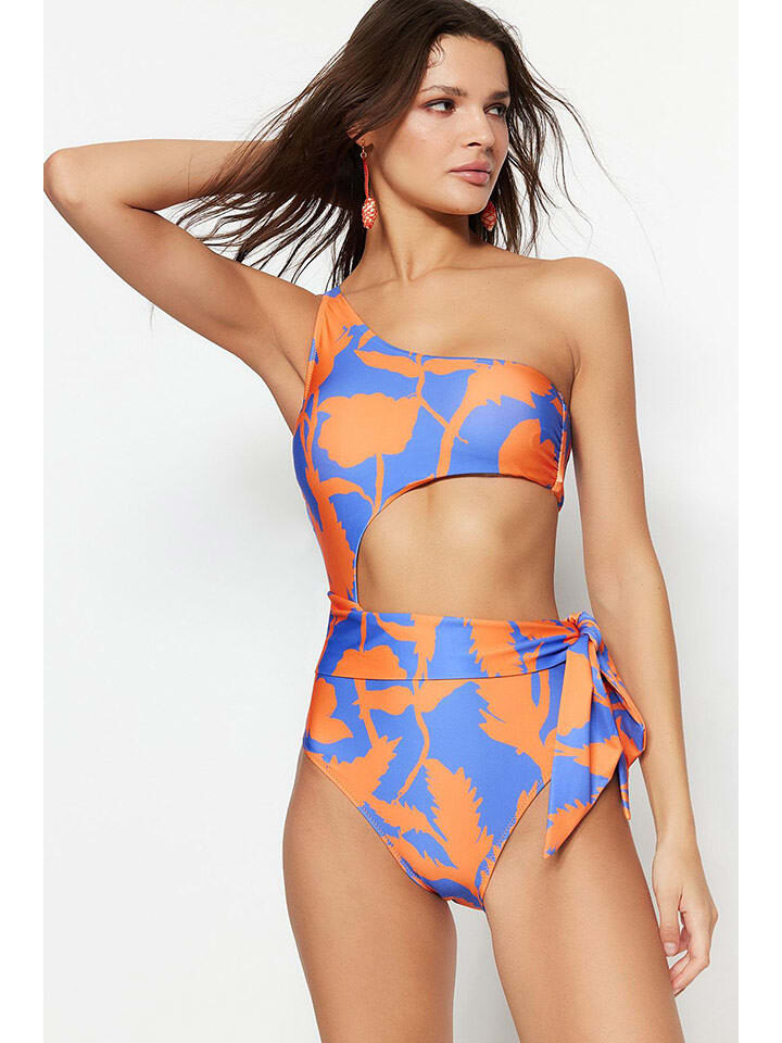 

Купальник trendyol, цвет orange/blau