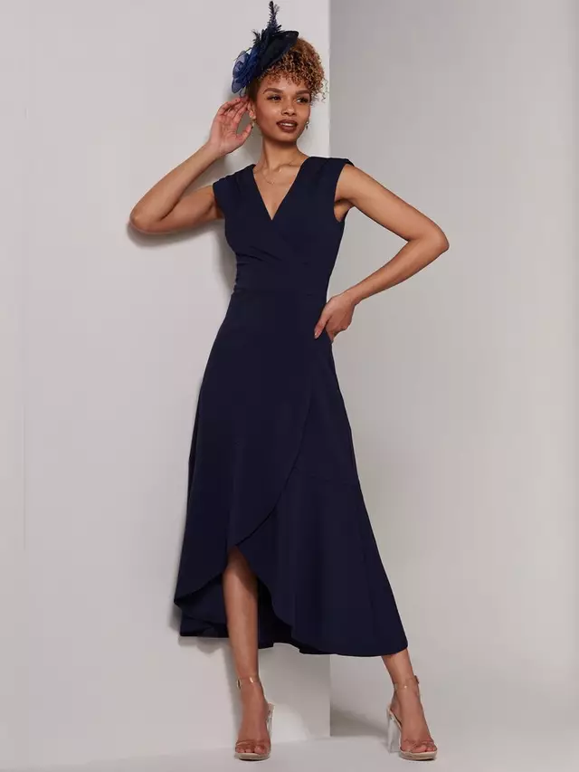 

Платье Jolie Moi Preslie Wrap Midi, темно-синий