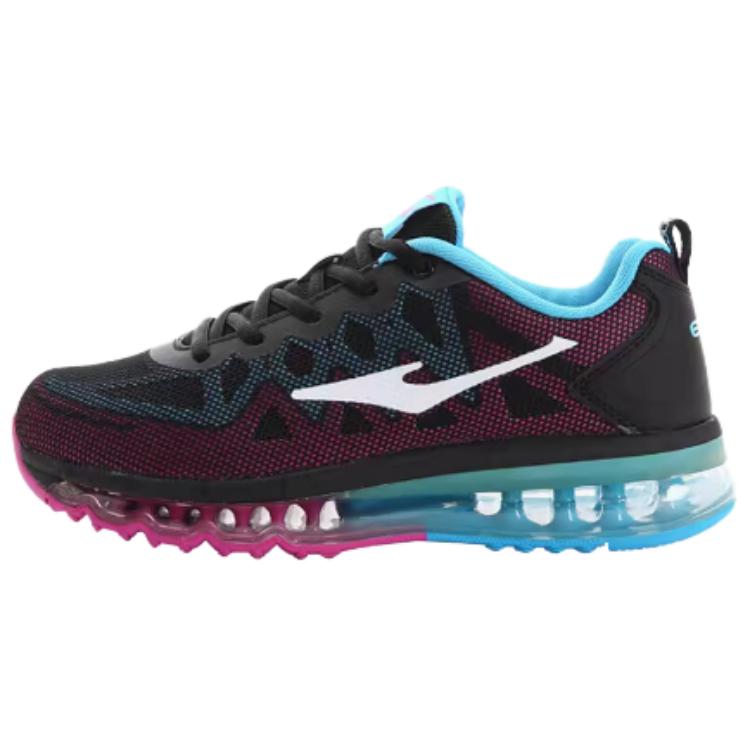 

Erke Амортизирующие, износостойкие низкие беговые кроссовки для женщин, черный с синим