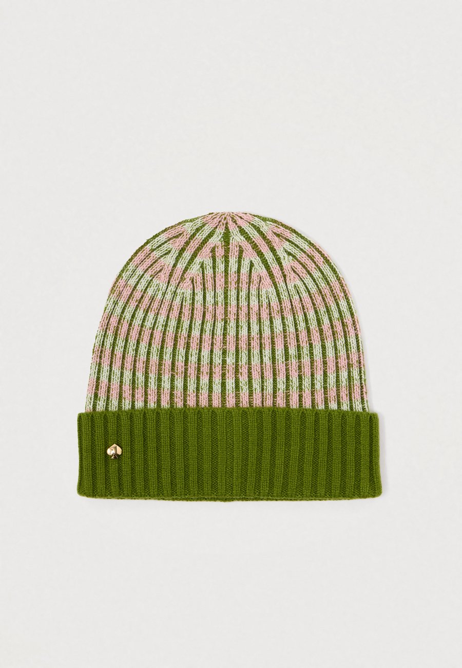 

Шапка kate spade new york STRIPE CUFF BEANIE, Green