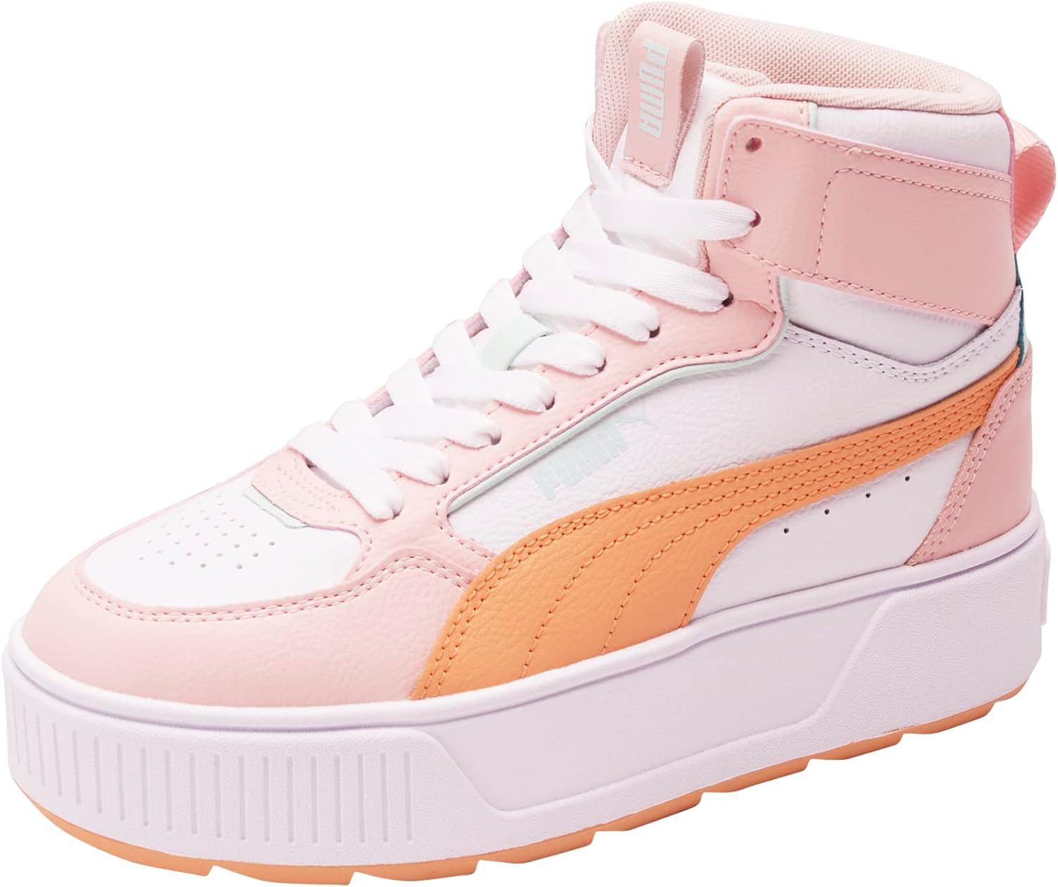 

Детские кроссовки PUMA Karmen Rebelle Mid, белый/оранжевый/розовый/мятный