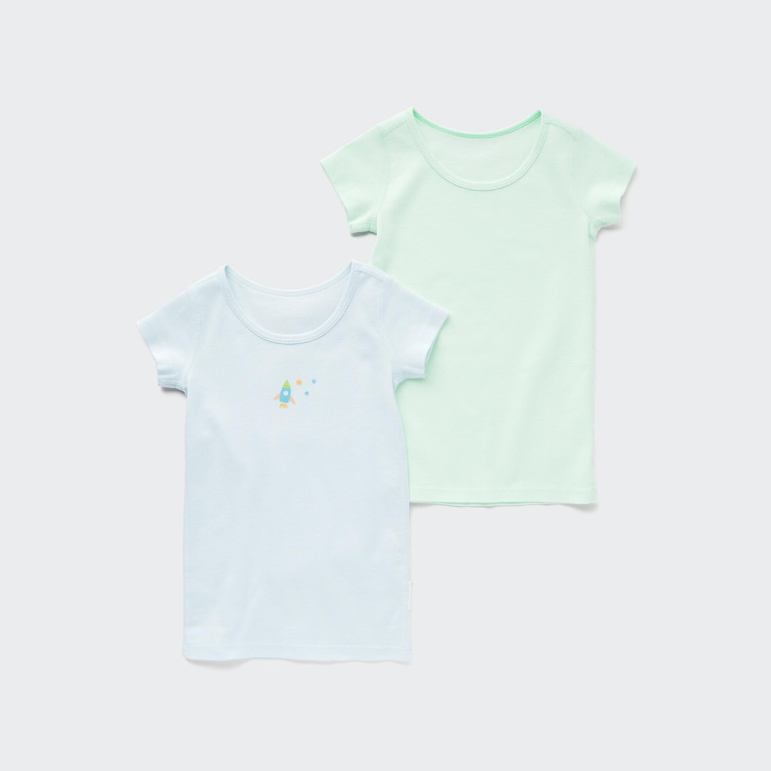

Футболка UNIQLO хлопковая комплект из 2 шт, светло-зеленый