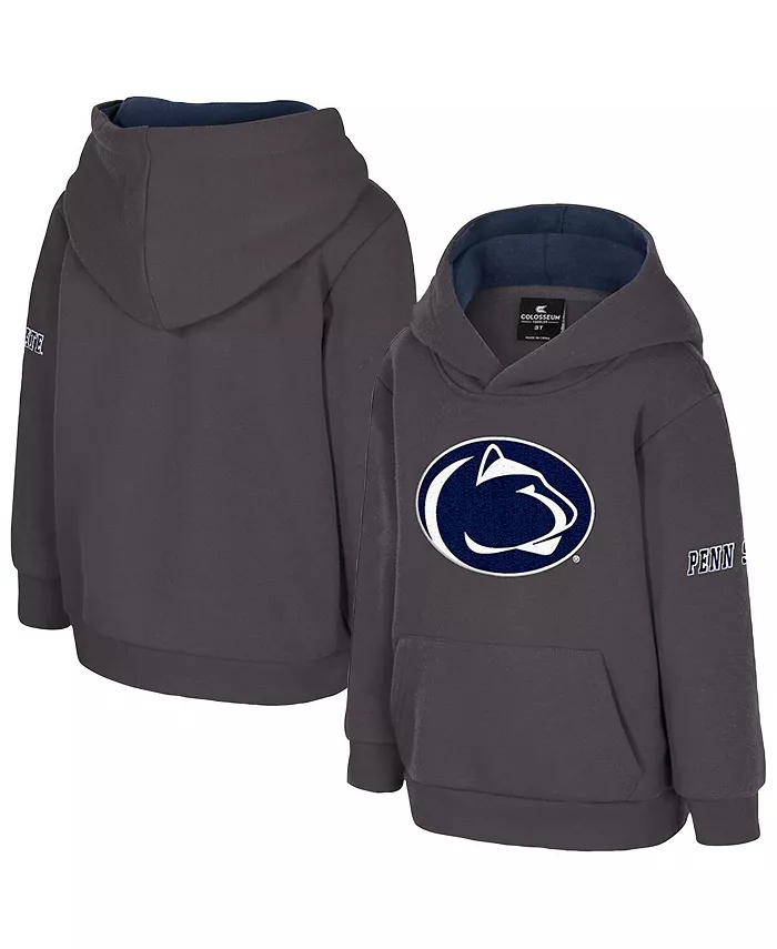 

Детская толстовка с капюшоном Charcoal Penn State Nittany Lions с большим логотипом, флис Volume Colosseum
