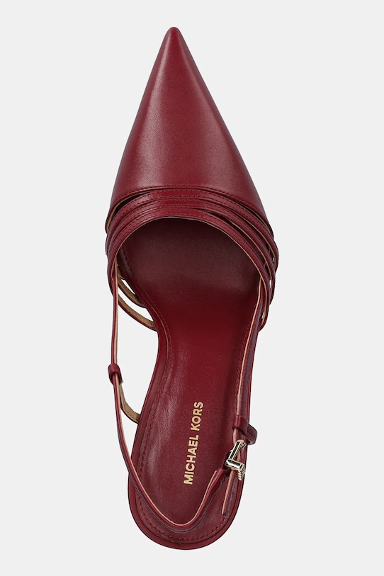 Кожаные туфли-лодочки Haisley Michael Michael Kors, бордовый — фото 4