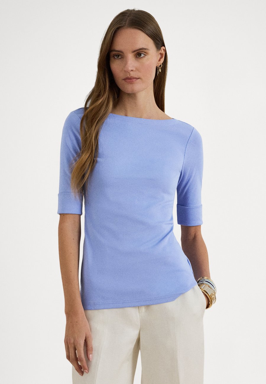 

Футболка Lauren Ralph Lauren STRETCH COTTON BOATNECK TEE, Banker Blue/Light Blue, Синий, Футболка Lauren Ralph Lauren STRETCH COTTON BOATNECK TEE, Banker Blue/Light Blue