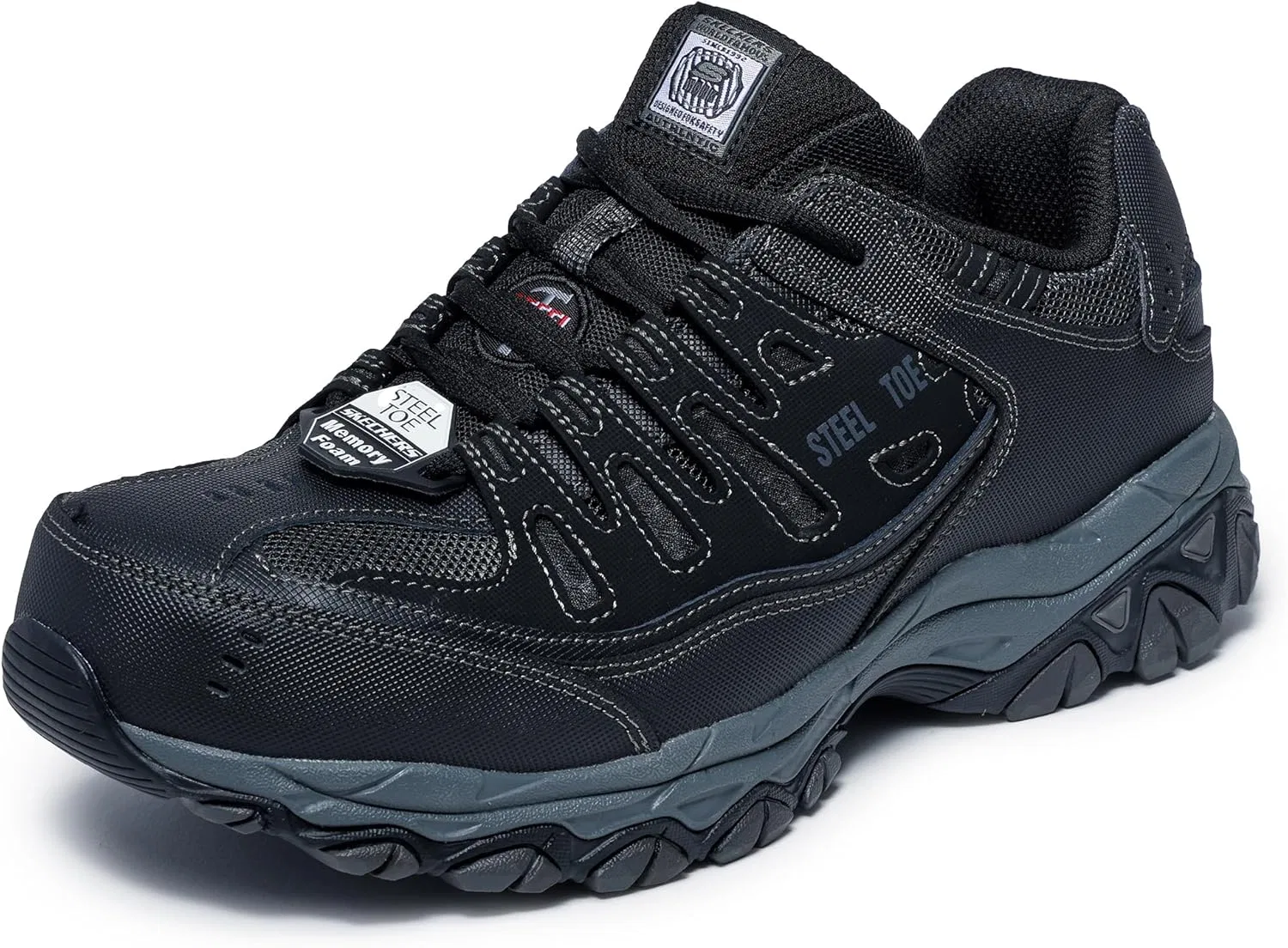 Мужские кроссовки Skechers Cankton Ebbitt со стальным носком, Black Anthracite