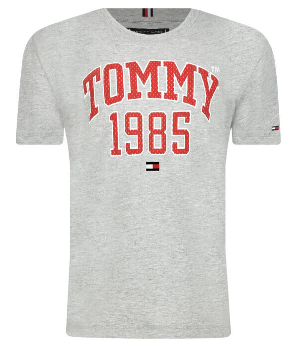 

Футболка детская Tommy Hilfiger с принтом, серый