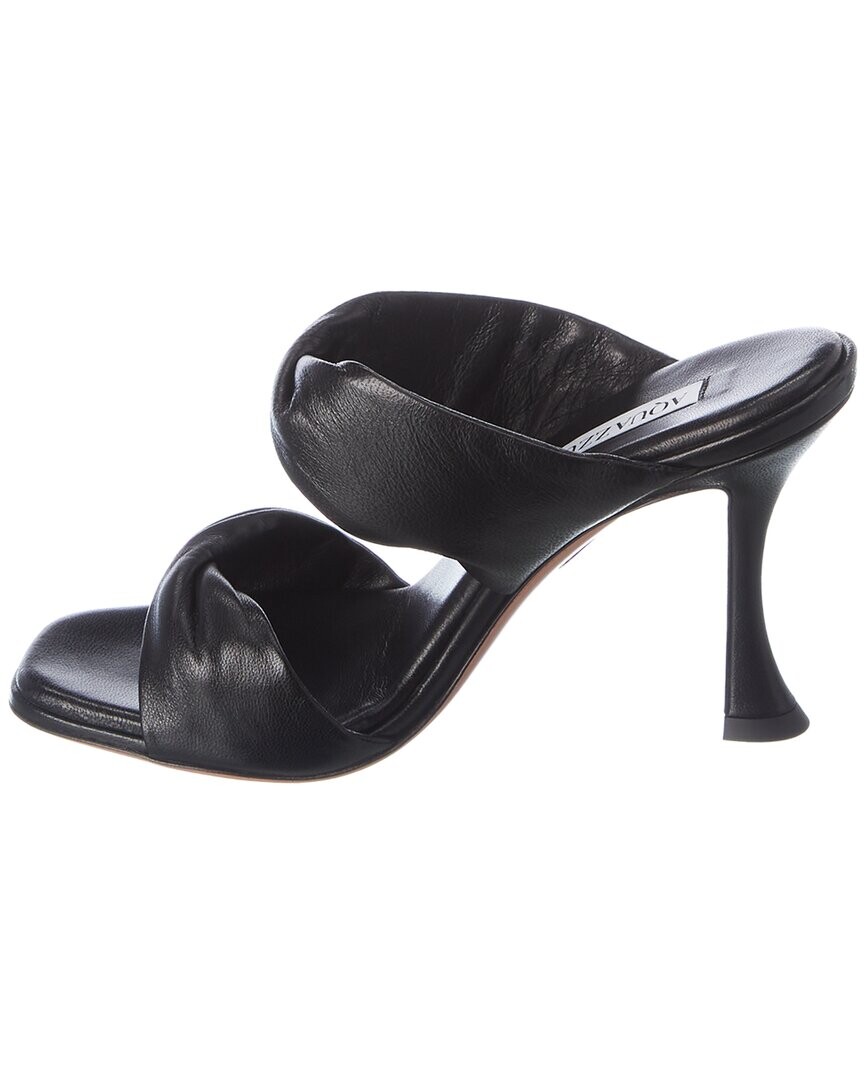 

Кожаные сандалии Aquazzura Twist 95, черный