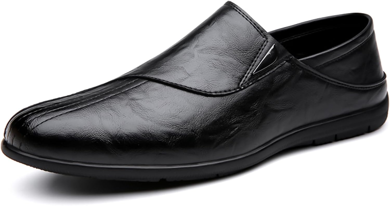 

Мужские лоферы повседневные, на пятку, с прокладкой, пенни-лоферы с резиновой подошвой, мягкие и удобные Abborora, черный