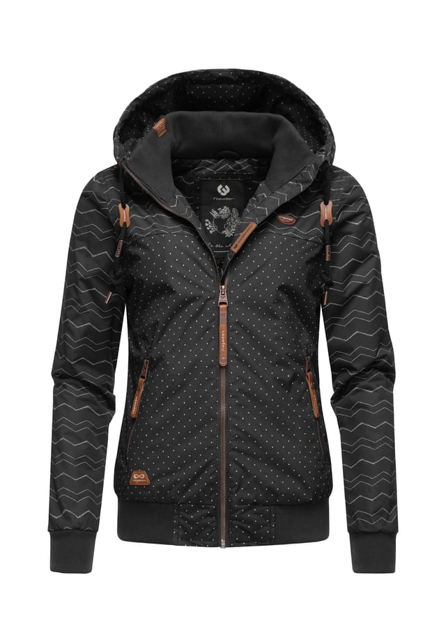 

Зимняя куртка нугги зигзаг междунар. Ragwear, черный