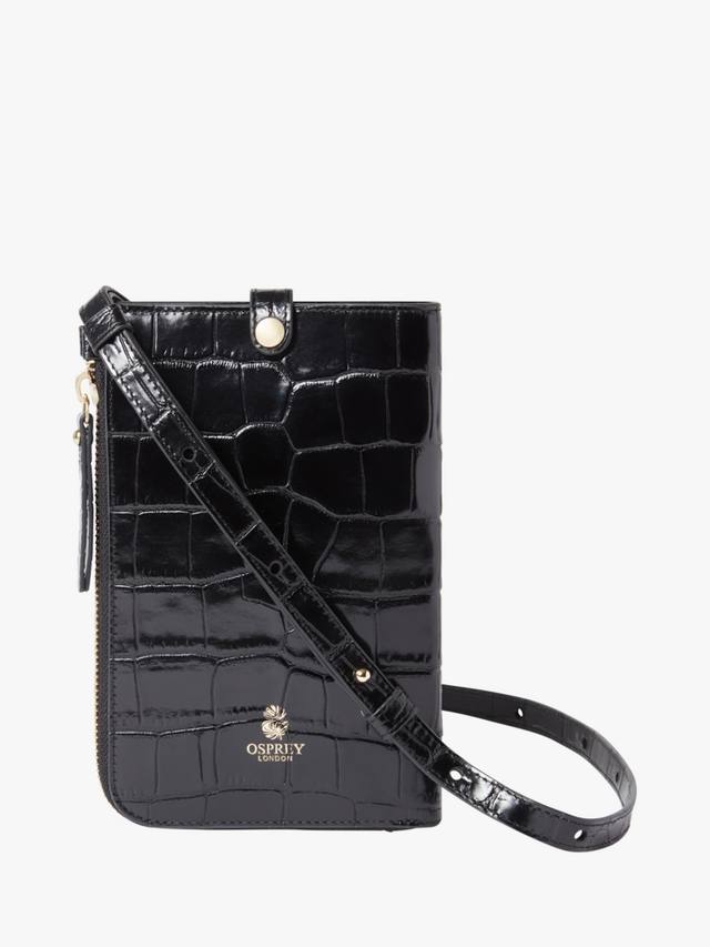 

Кожаная сумка для телефона Wentworth OSPREY LONDON, Black