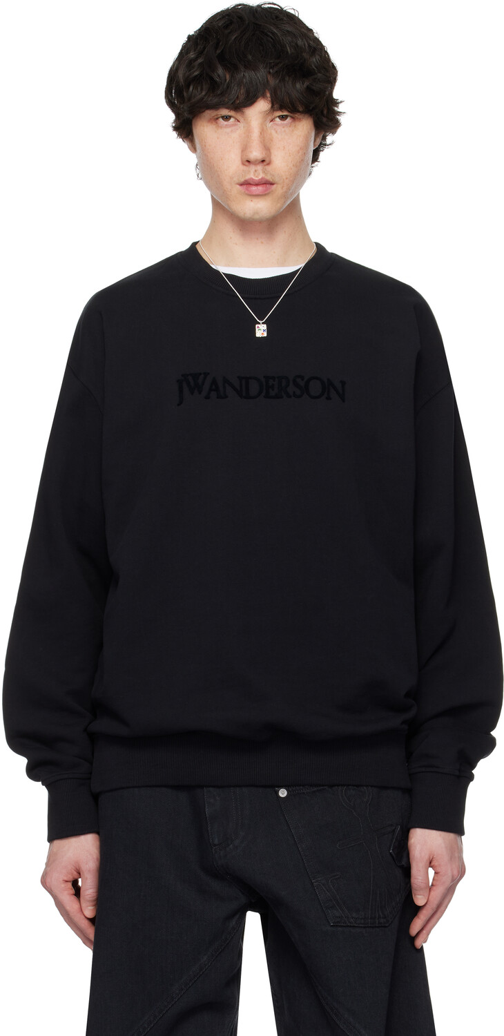 

Толстовка с вышитым логотипом JW Anderson, черный