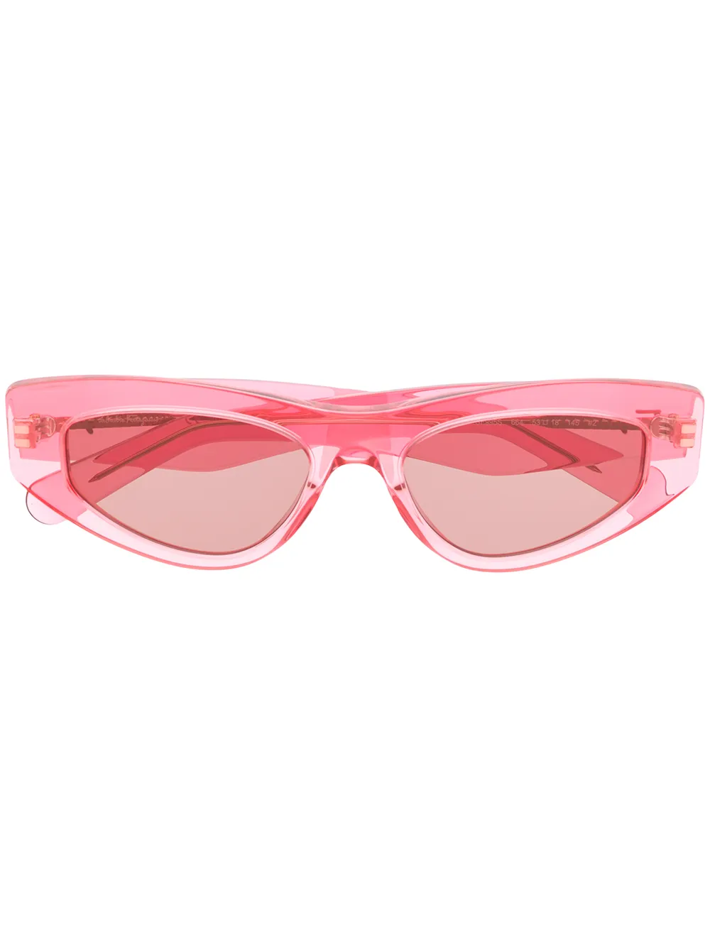 

Солнцезащитные очки в оправе 'кошачий глаз' Ferragamo Eyewear, розовый