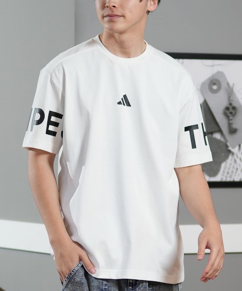 

Футболка с коротким рукавом унисекс adidas, с тремя полосками на спине, бело-черная