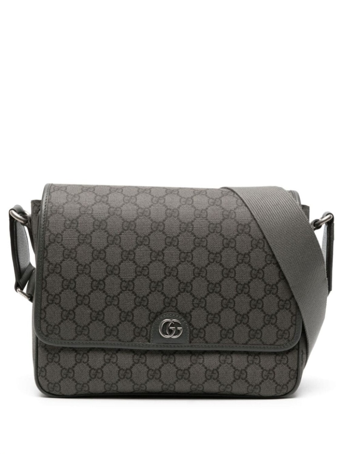 

Gucci сумка на плечо Ophidia среднего размера с узором GG, серый