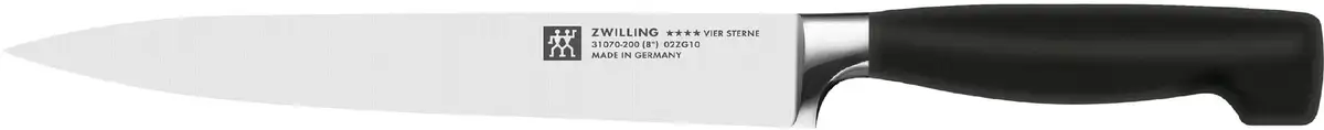 

Нож Zwilling "ЧЕТЫРЕ ЗВЕЗДЫ", (1 шт.), 20 см Общая длина 32,5 см, Длина лезвия 20 см., черный