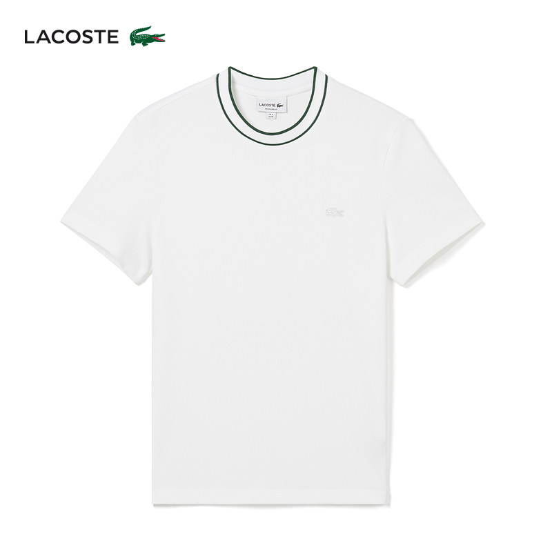 

Футболка Lacoste с короткими рукавами и круглым вырезом, белый