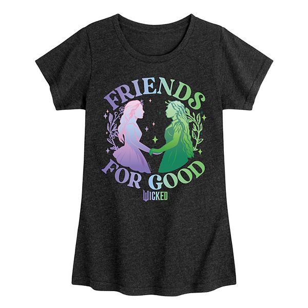 

Футболка с принтом для девочек 7-16 лет Wicked for good friends Licensed Character