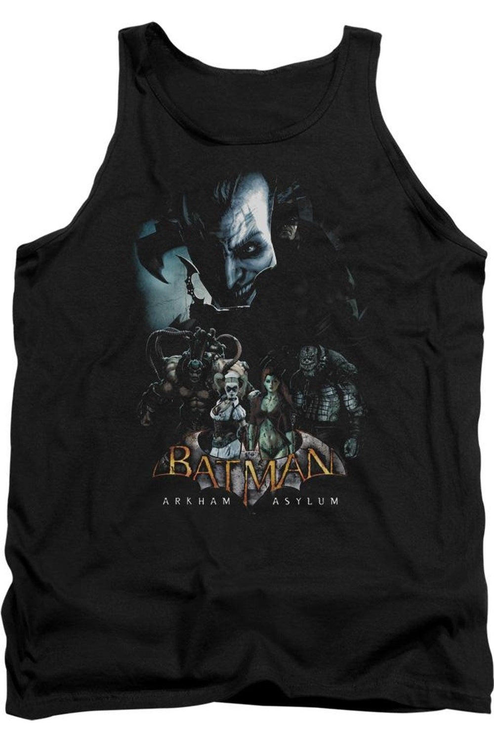 

Batman Arkham Asylum Five Against One Взрослый Майка Gildan, черный