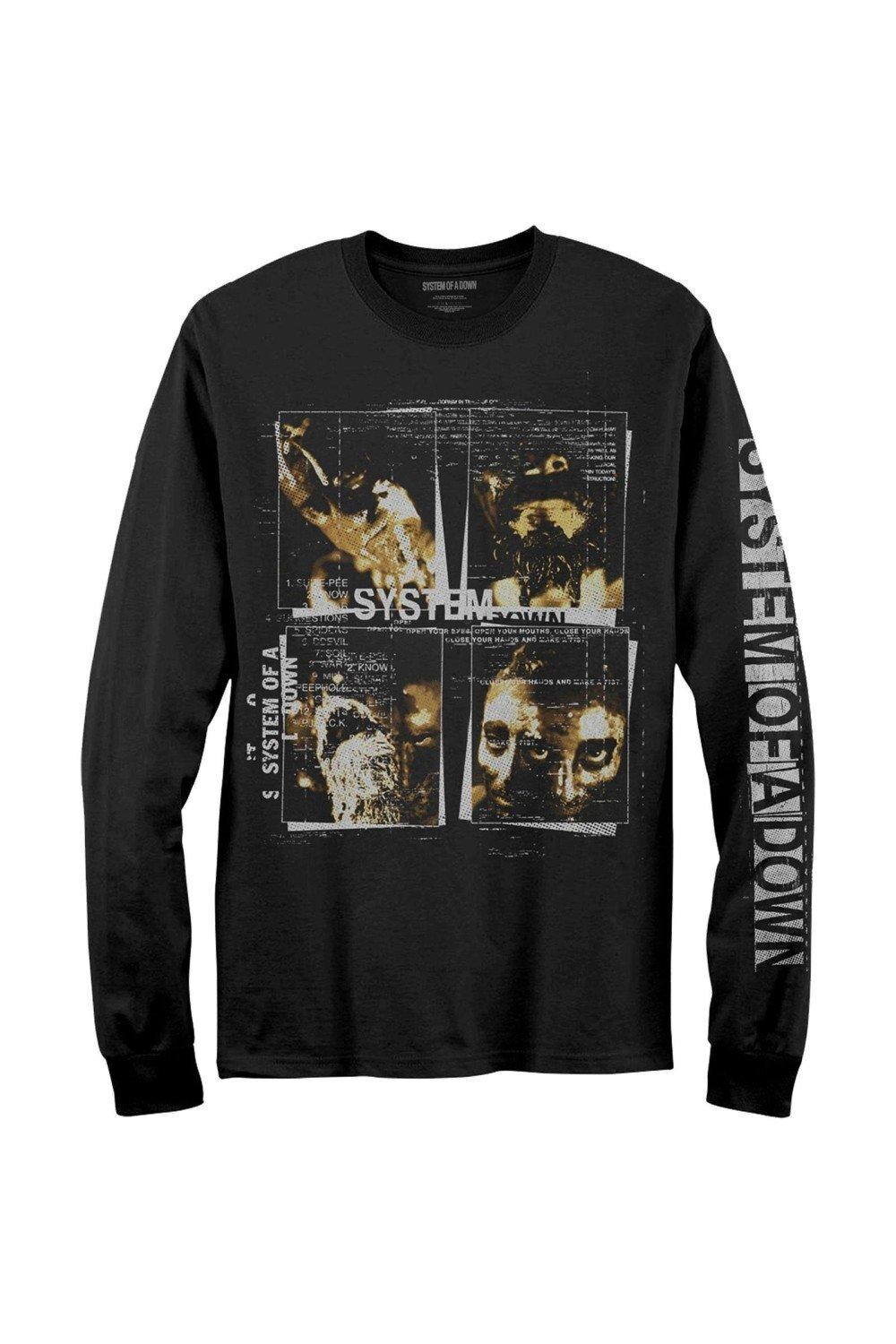 

футболка Faces с длинными рукавами System Of A Down, черный