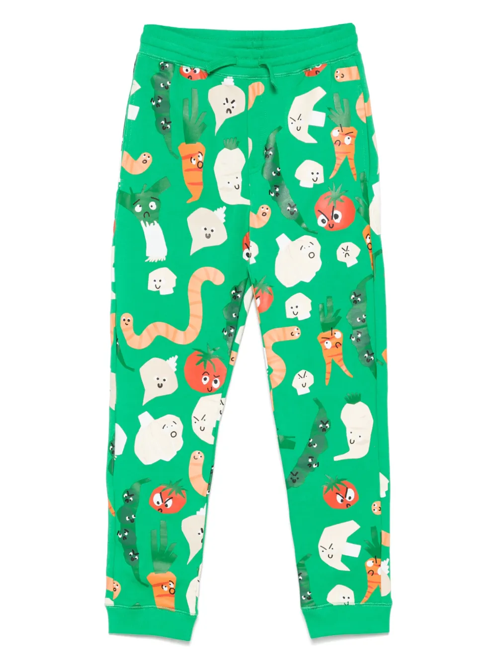 

Спортивные брюки с графичным принтом Stella McCartney Kids, зеленый
