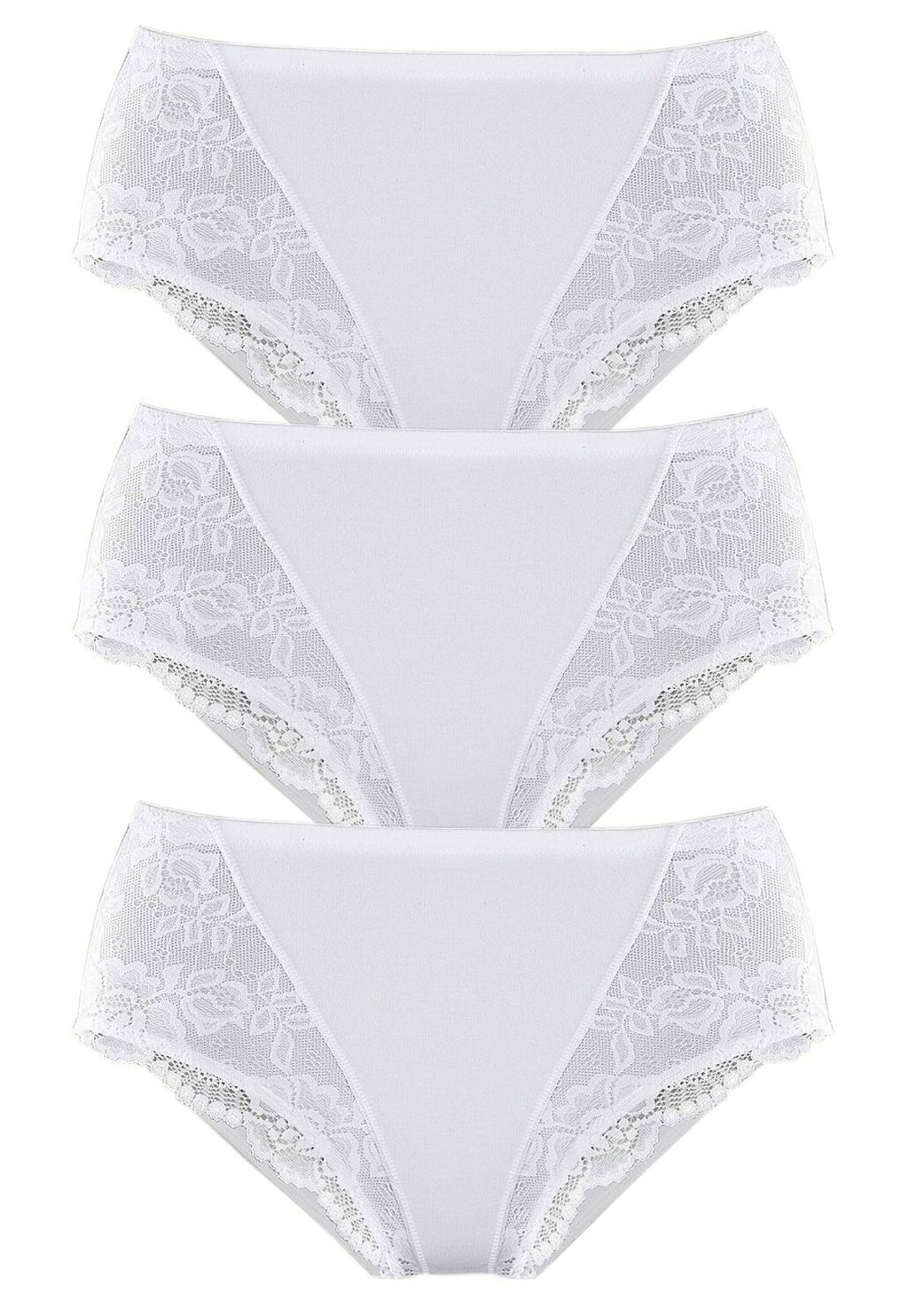

Трусы 3 PACK LASCANA, белый