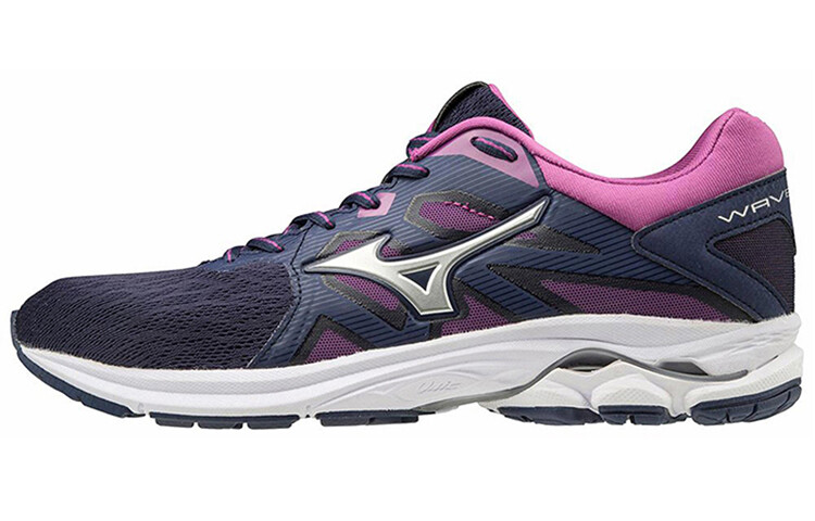 

Кроссовки женские с низким верхом темно-синие/серебристые/фиолетовые Mizuno