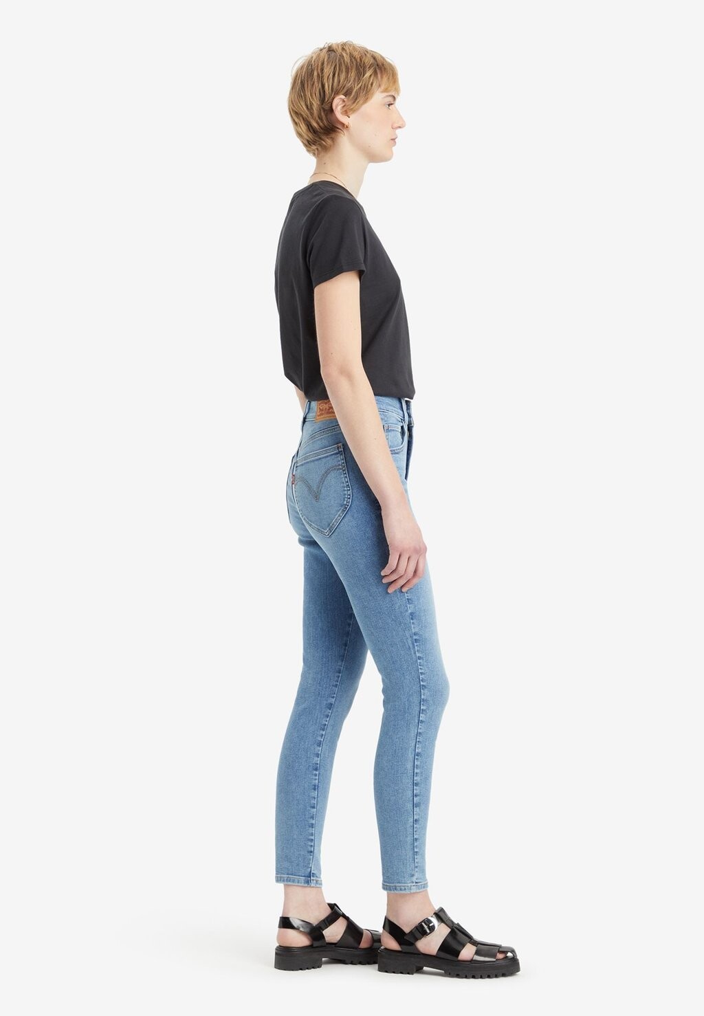 Джинсы скинни RETRO HIGH SKINNY Levi's, светло-голубой деним — фото 2