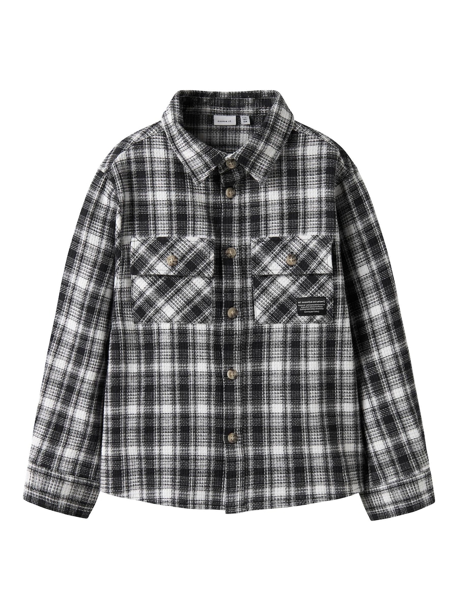 

Рубашка на пуговицах классического кроя NAME IT, черный