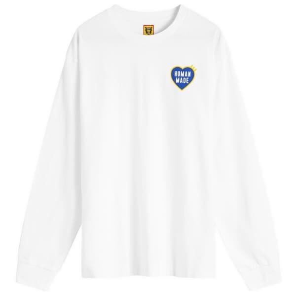 

Футболка с графическим принтом l/s Human Made, белый