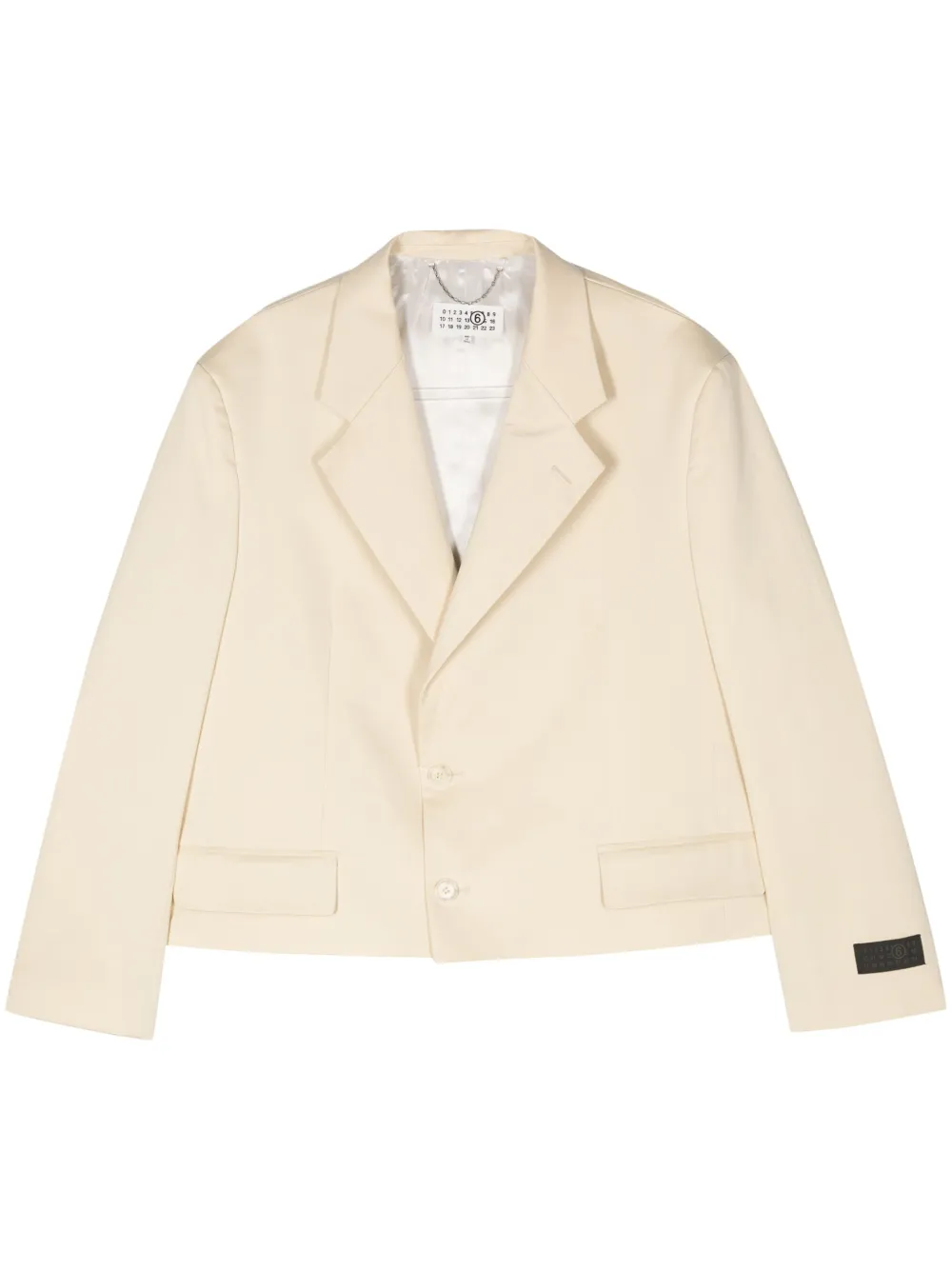 

Однобортный пиджак MM6 Maison Margiela, желтый