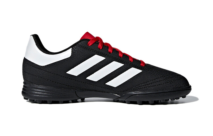 Футбольные бутсы Goletto Kids, низкие, № 1, черные/ярко-белые/светло-алые Adidas — фото 2