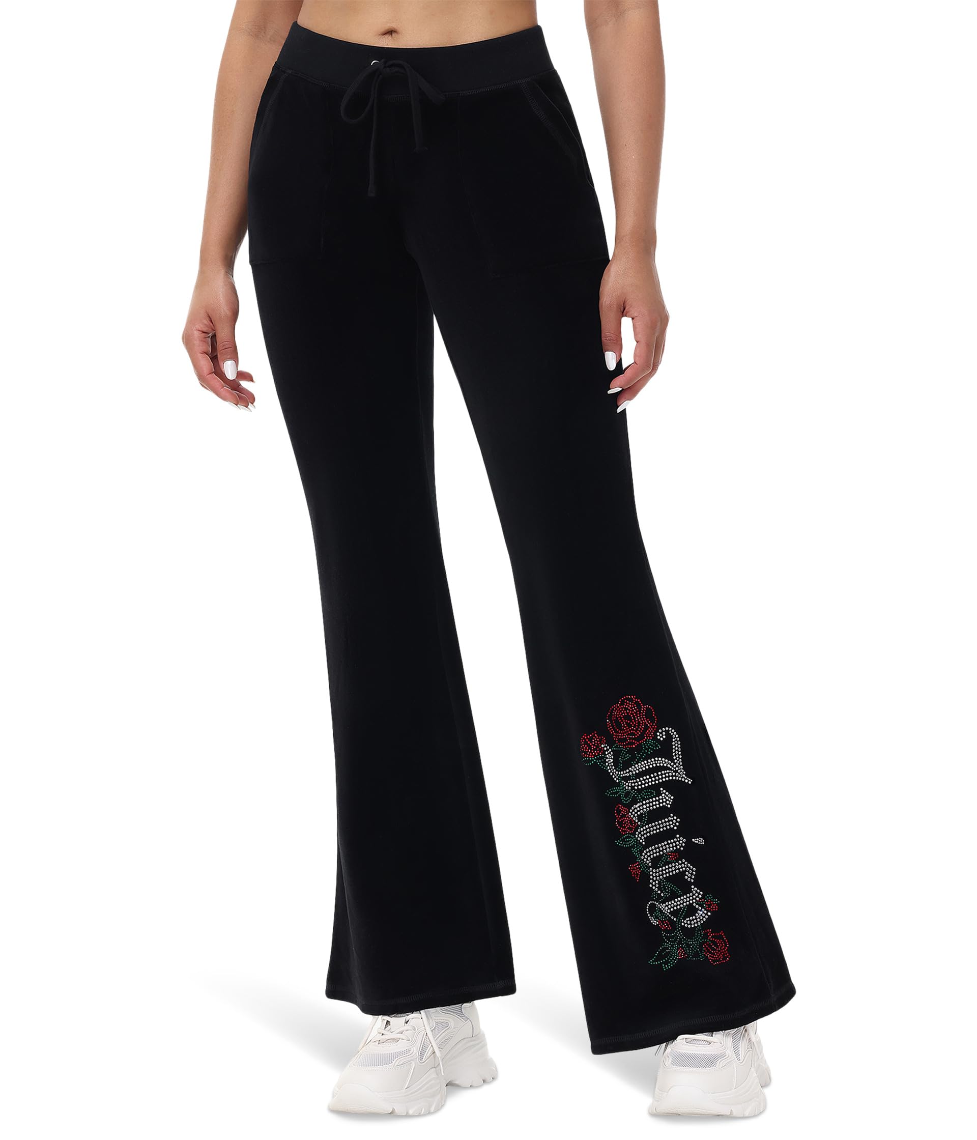 

Брюки Juicy Couture Heritage Low Rise Snap Pocket Track Pants, Liquorice 1