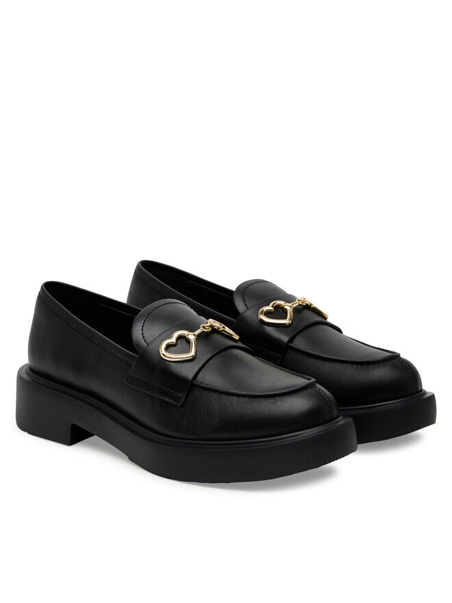 Туфли на плоской подошве LOVE MOSCHINO JA10394G1MIA0000, черный — фото 2