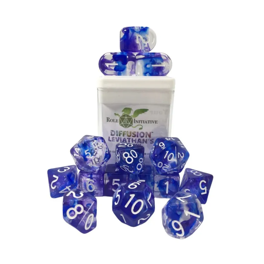 

Набор Diffusion Poly — След Левиафана с цифрами (15), Class & Creature Dice - Poly Sets