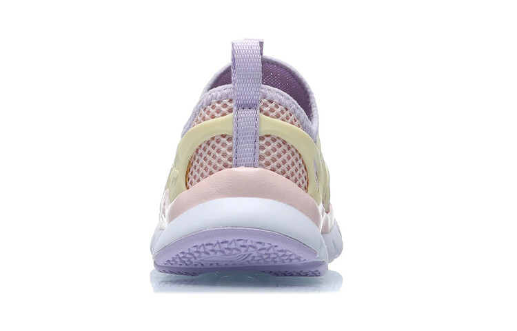 Кроссовки LINING YOUNG Sports Life Collection Kids Lifestyle Shoes PS Low-top Light Pink/lilac Purple/light Oil Yellow — фото 4