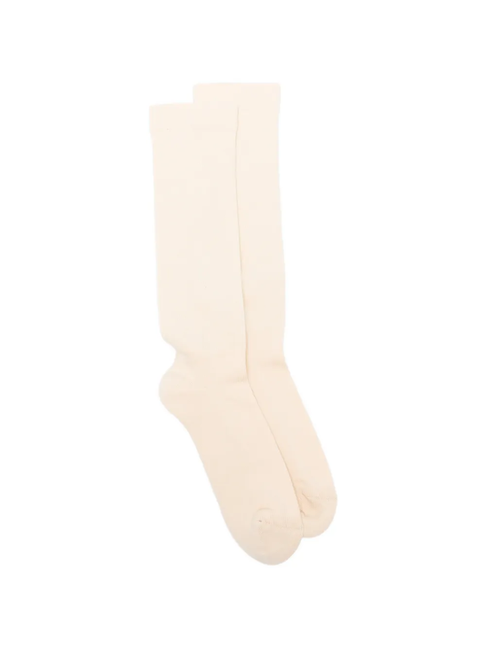 

Высокие носки с интарсией в виде пентограммы Rick Owens Drkshdw, бежевый