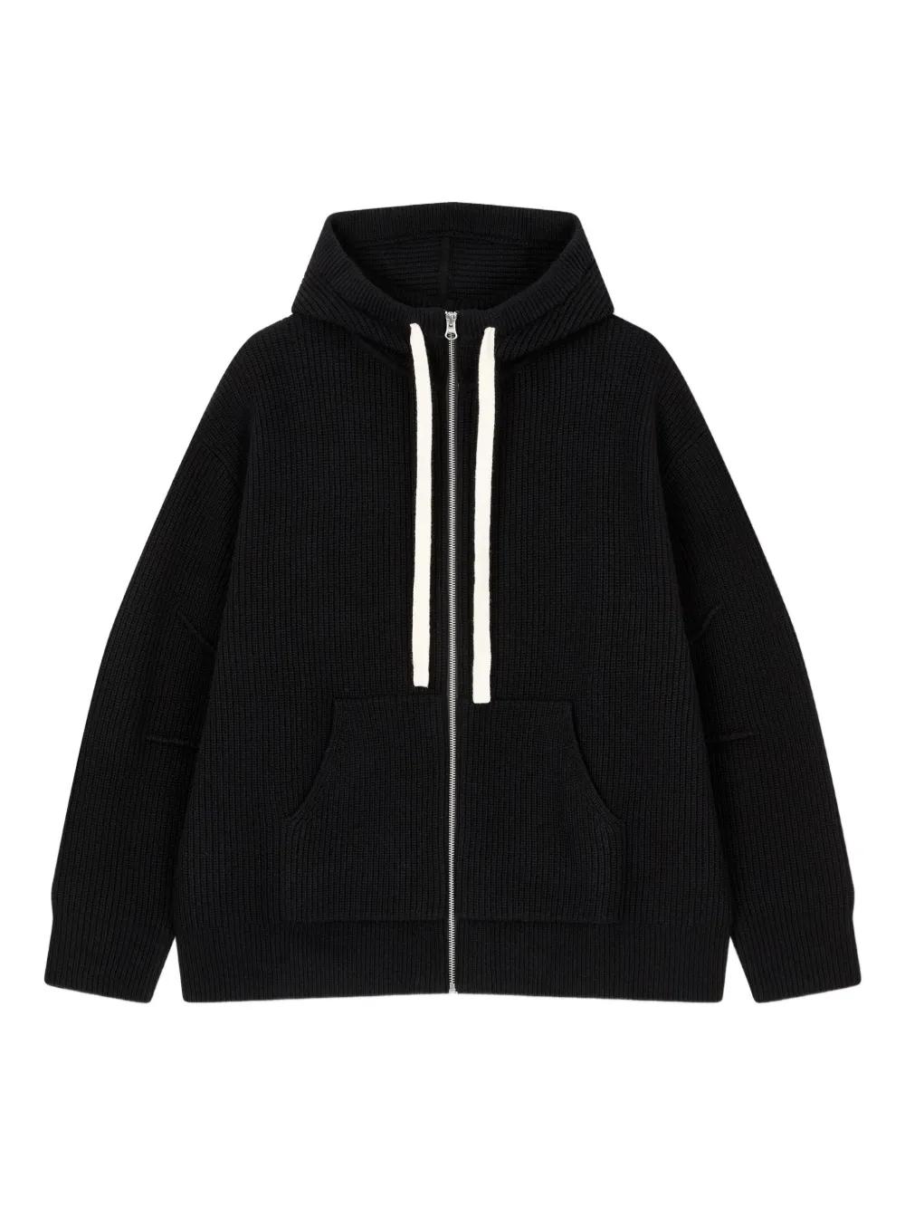 

Свитер в рубчик с капюшоном STUDIO TOMBOY, черный