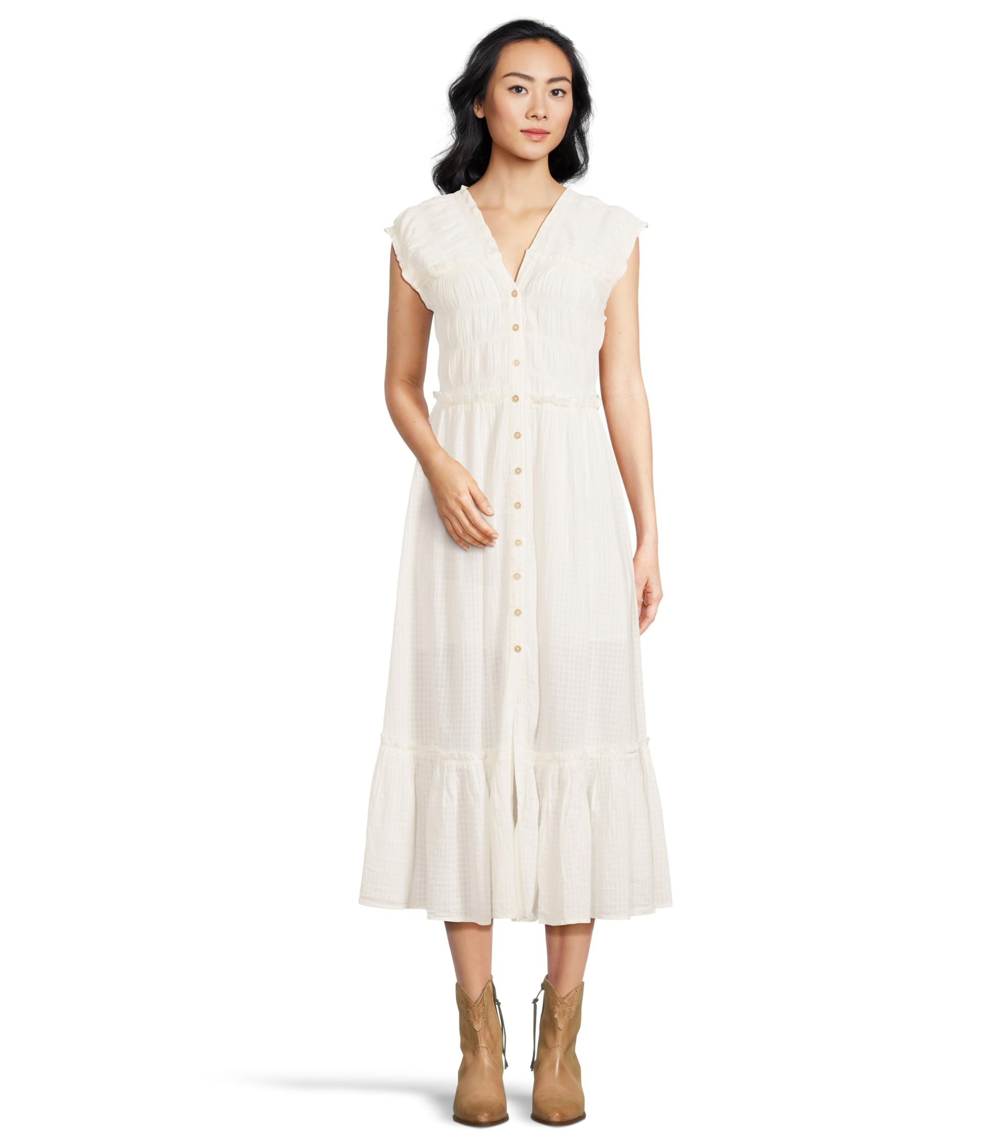 

Платье Free People Desert Dazed Midi, Clean Ivory