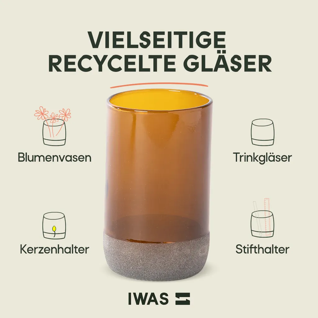 

Стаканы IWAS, светло-коричневый