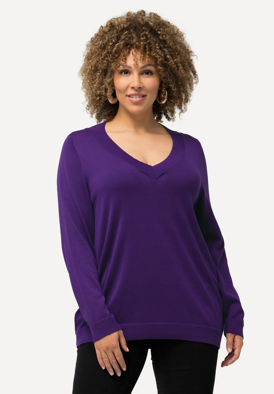 

Джемпер Ulla Popken Jumper, Tiefes Violett/Dark Purple