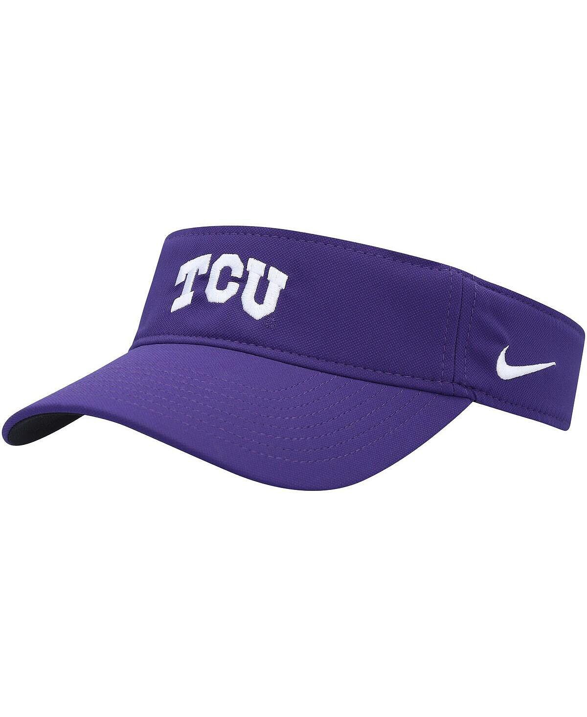 

Мужской козырек TCU Horned Frogs фиолетового цвета с боковой линией Nike
