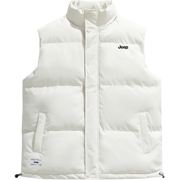 

Жилет Unisex Stand Collar Thickened Others Jeep, экрю