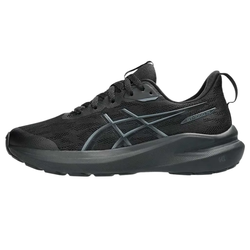 Беговые кроссовки GT 1000 14 Cushioning Low top для детей ASICS, Black/Carrier Gray