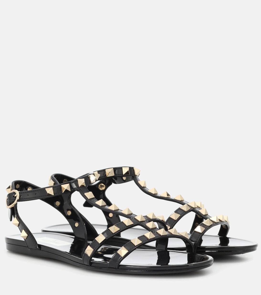 Желейные босоножки Valentino Garavani Rockstud Valentino Garavani, черный