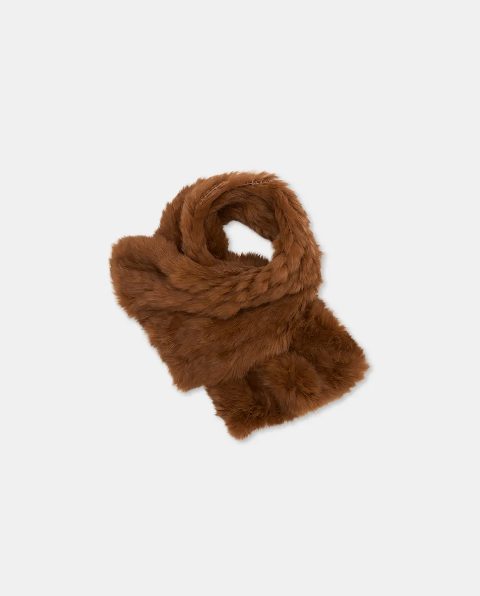 

Перекрещивающийся воротник из кролика Latouche, коричневый