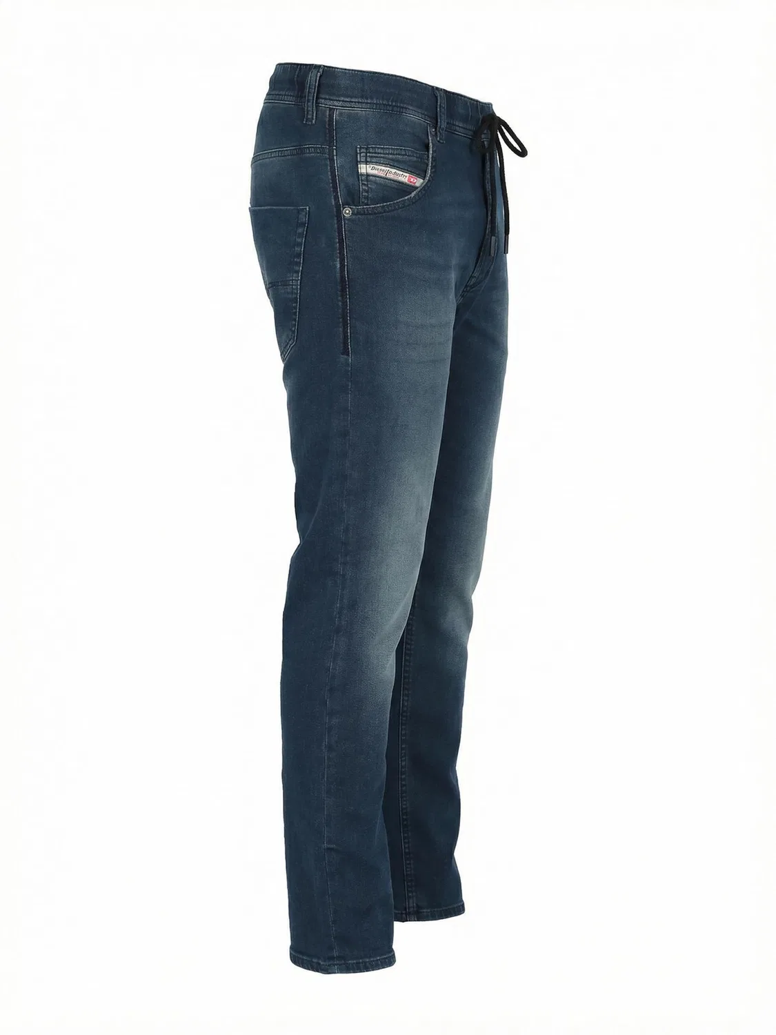 Зауженные джинсы Diesel 2030 D-KROOLEY JOGGJEANS Superstretch & Supersoft темно-синего цвета — фото 2