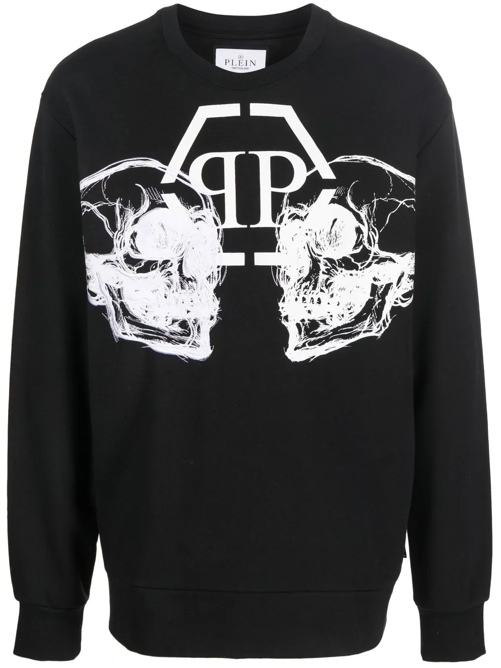 

Толстовка с принтом Skull Philipp Plein, черный