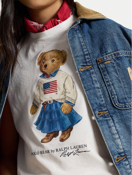 Футболка regular fit 313A98403001 Polo Ralph Lauren, белый — фото 4
