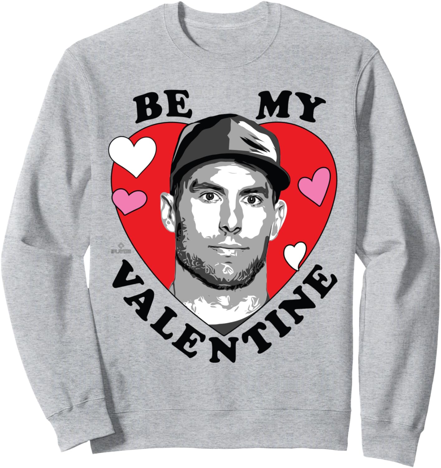 

Толстовка Paul Goldschmidt Be My Valentine с символикой бейсбольной команды Сент-Луиса MLBPA Ryno Sports, серый